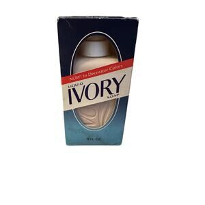 Vintage 80's Ivory Liquid Soap Decorator Color Pump Bottle 9 Fl Oz Deadstock New